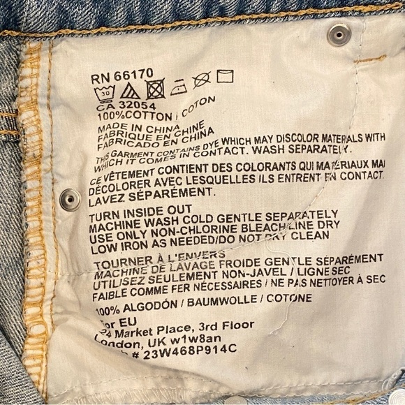 BDG High Rise Cheeky Cutoffs Denim Shorts Distressed With Silver Studs Sz 8 (29) - Picture 7 of 11